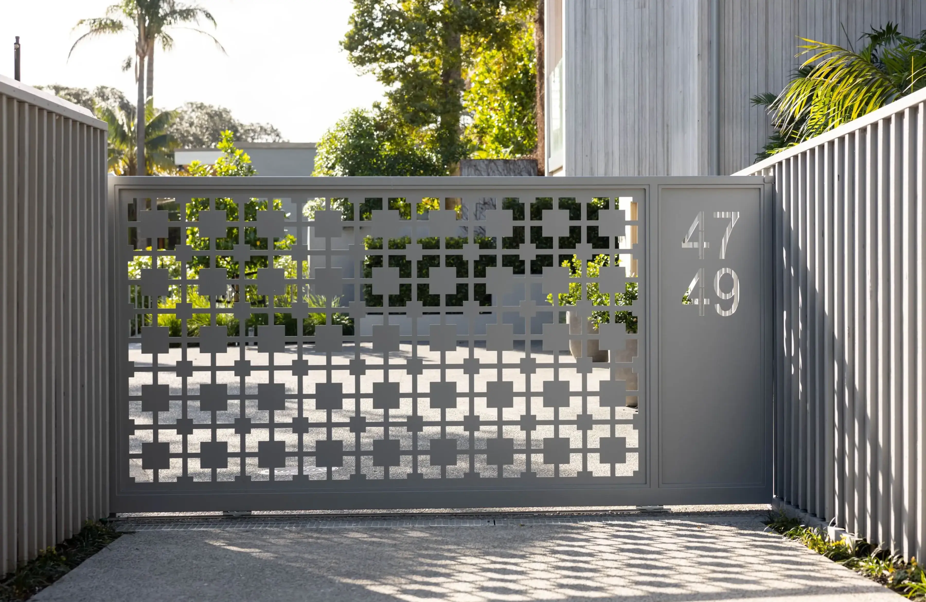 Laser cut gates